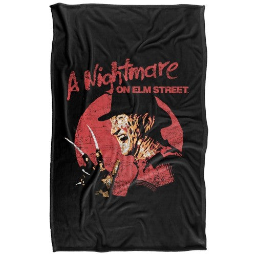 Front - Nightmare On Elm Street Silky Circle Freddy Krueger Throw