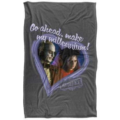 Front - Beetlejuice Make My Millennium Heart Frame Valentine Blanket