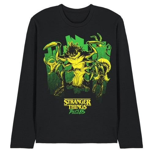 Front - Stranger Things: Tales from ´85 Unisex Adult Monster Plants Long-Sleeved T-Shirt