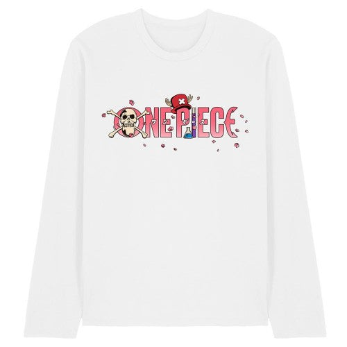 Front - One Piece Unisex Adult Chopper Sakura Cherry Blossom Long-Sleeved T-Shirt