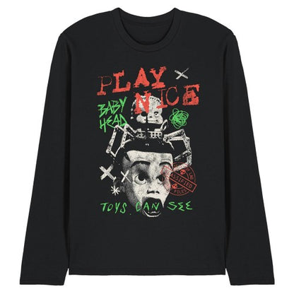Front - Toy Story Unisex Adult Toys Can See Ringspun Cotton Long-Sleeved T-Shirt