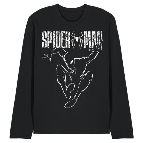 Front - Spider-Man: Brand New Day Unisex Adult Silhouette Long-Sleeved T-Shirt