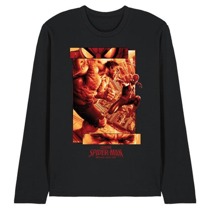 Front - Spider-Man: Brand New Day Unisex Adult Hulk Parker Fight Long-Sleeved T-Shirt