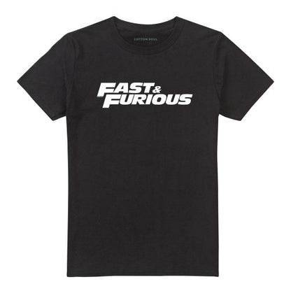 Front - Fast & Furious Unisex Adult Logo Ringspun Cotton T-Shirt