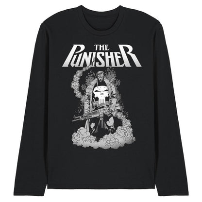 Front - The Punisher Unisex Adult Ready To Fight Punisher Long-Sleeved T-Shirt