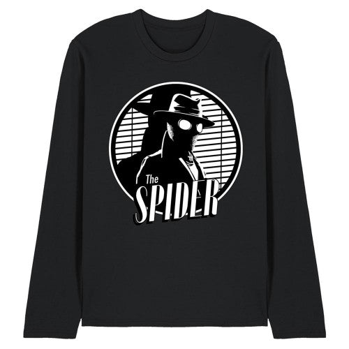 Front - Spider-Noir Unisex Adult Spotlight Long-Sleeved T-Shirt