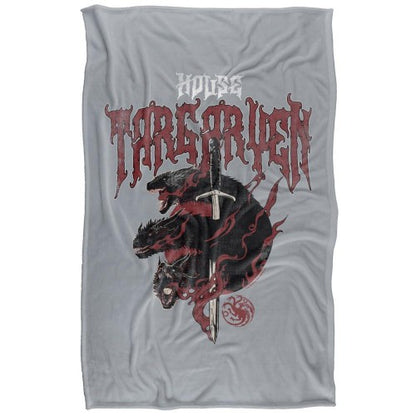 Front - Game of Thrones House Targaryen Dragon Blanket