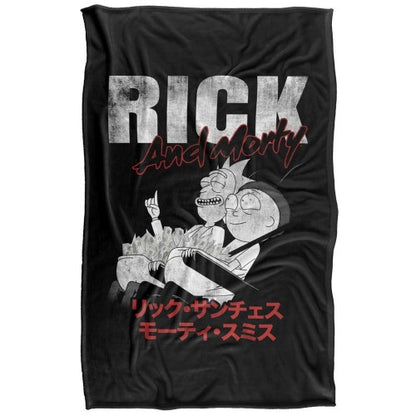 Front - Rick And Morty Manga Throw