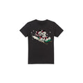 Front - Disney Mens Sledding For Christmas Mickey & Minnie Mouse T-Shirt