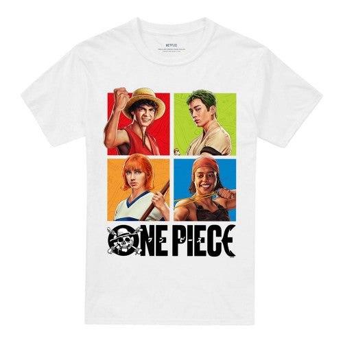 Front - One Piece Unisex Adult Character Square T-Shirt