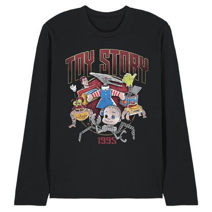 Front - Toy Story Unisex Adult Sid´s Toys Rock Ringspun Cotton Long-Sleeved T-Shirt