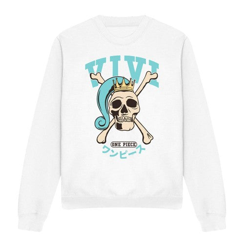 Front - One Piece Unisex Adult Vivi Skull Sweatshirt