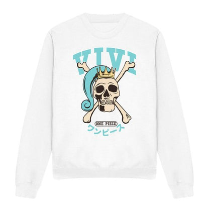 Front - One Piece Unisex Adult Vivi Skull Sweatshirt
