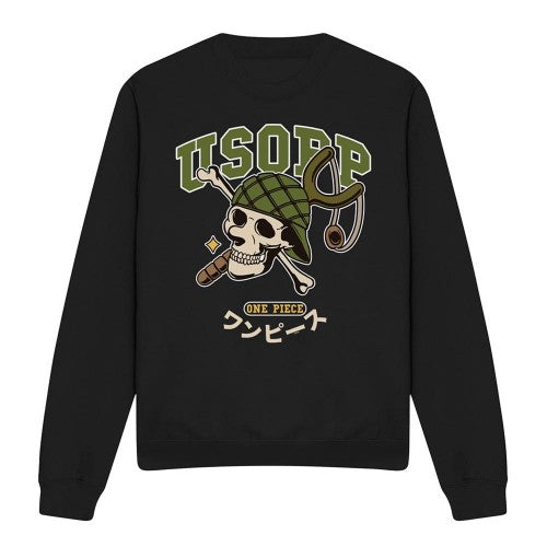 Front - One Piece Unisex Adult Usopp Collegic Sweatshirt