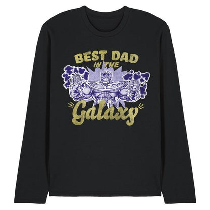 Front - Marvel Mens Best Dad In The Galaxy Thanos Long-Sleeved T-Shirt