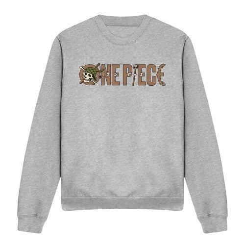 Front - One Piece Unisex Adult Usopp Heather Long-Sleeved Sweatshirt