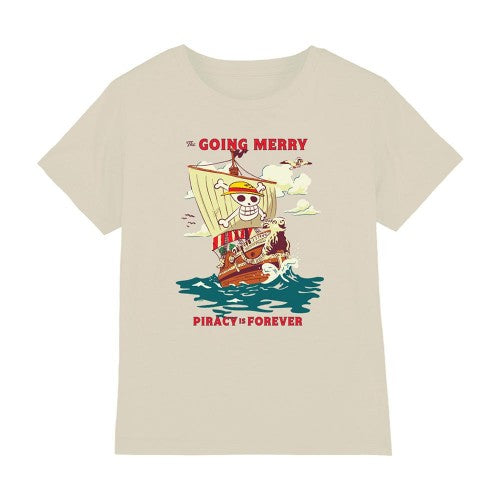 Front - One Piece Childrens/Kids Going Merry Poster T-Shirt