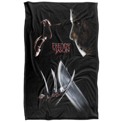 Front - Freddy Vs Jason Graphic Print Blanket