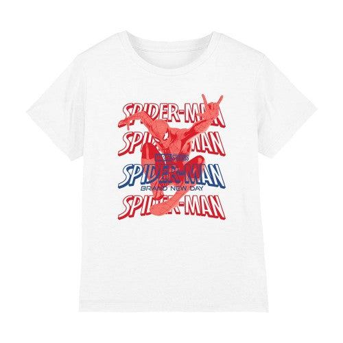 Front - Spider-Man: Brand New Day Childrens/Kids Marvel Logo T-Shirt