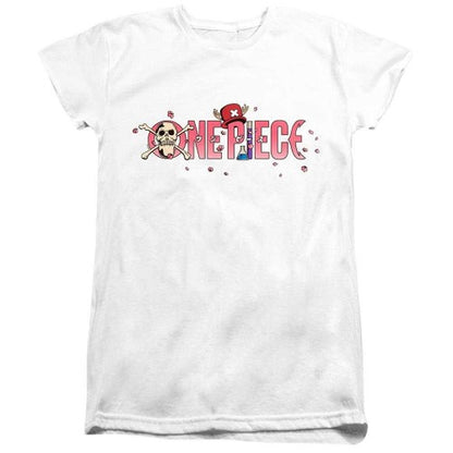 Front - One Piece Womens/Ladies Chopper Sakura Cherry Blossom Logo Fitted T-Shirt