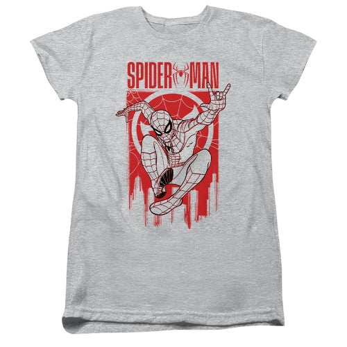 Front - Spider-Man: Brand New Day Womens/Ladies Swinging Fitted T-Shirt