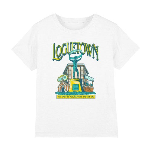 Front - One Piece Childrens/Kids Loguetown Market T-Shirt