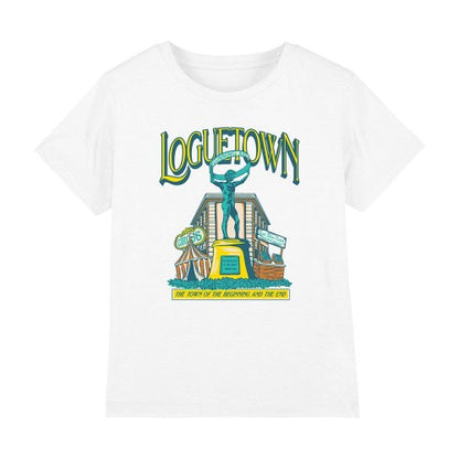 Front - One Piece Childrens/Kids Loguetown Market T-Shirt