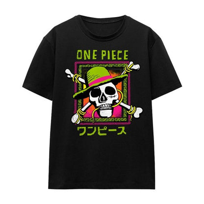 Front - One Piece Womens/Ladies Jolly Roger Logo T-Shirt