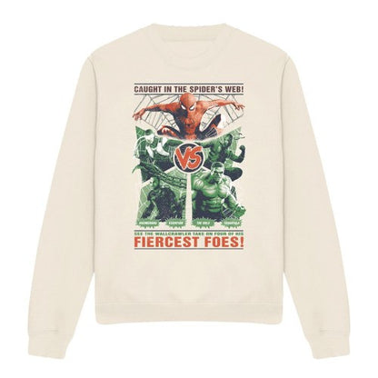 Front - Spider-Man: Brand New Day Unisex Adult Fiercest Foes Rumble Sweatshirt