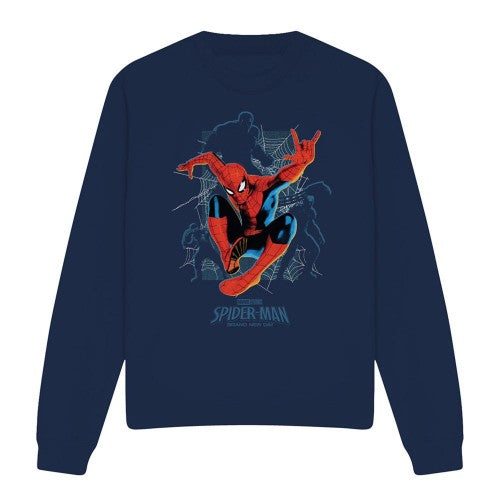 Front - Spider-Man: Brand New Day Unisex Adult Hero And Villains Long-Sleeved Sweatshirt