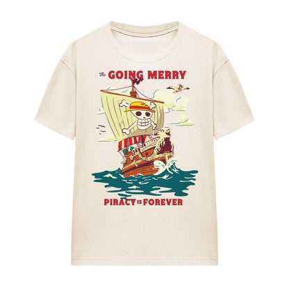 Front - One Piece Womens/Ladies Going Merry Vintage Poster T-Shirt
