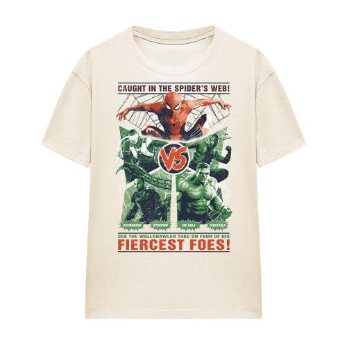 Front - Spider-Man: Brand New Day Womens/Ladies Fiercest Foes Rumble Ringspun Cotton T-Shirt