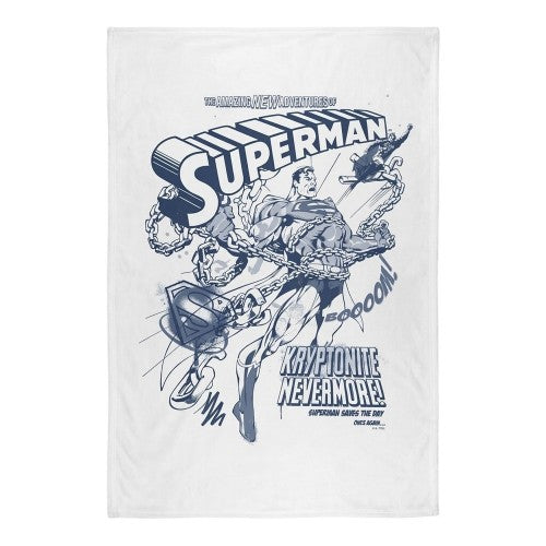 Front - Superman Silky Comic Cover Superman Throw