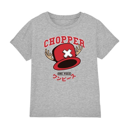 Front - One Piece Childrens/Kids Tony Tony Chopper Varsity T-Shirt