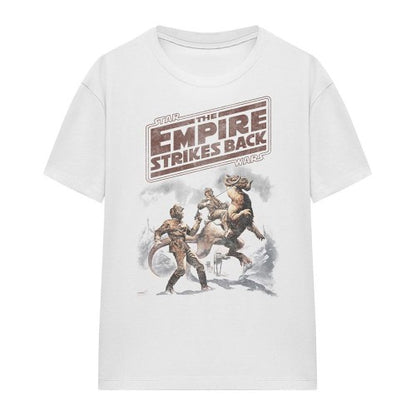 Front - Star Wars Womens/Ladies Empire Strikes Back Western T-Shirt