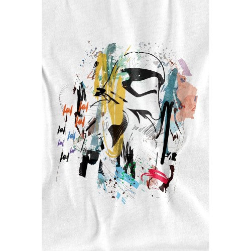 Front - Star Wars Mens Stormtrooper Abstract T-Shirt