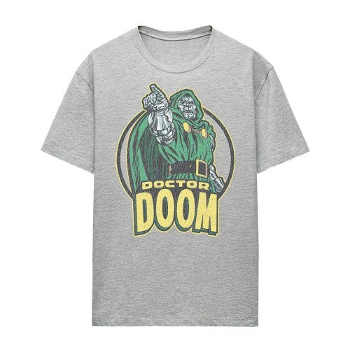 Front - Doctor Doom Womens/Ladies Points Retro T-Shirt