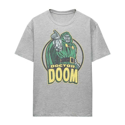 Front - Doctor Doom Womens/Ladies Points Retro T-Shirt