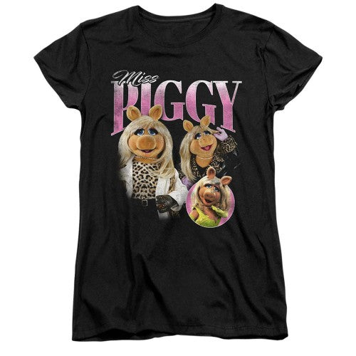 Front - The Muppets Womens/Ladies Miss Piggy Homage Fitted T-Shirt
