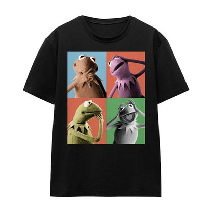 Front - The Muppets Womens/Ladies Kermit Poses T-Shirt