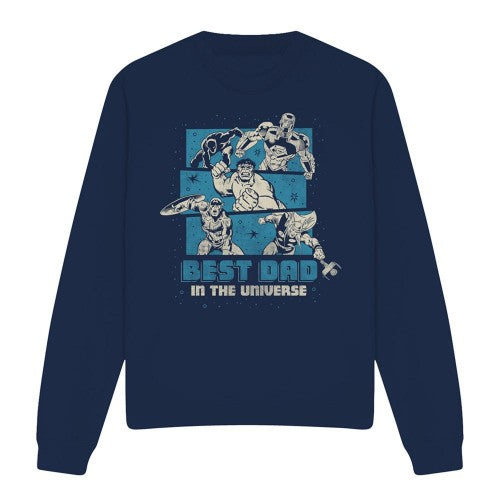 Front - Marvel Unisex Adult Best Dad In The Universe Sweatshirt