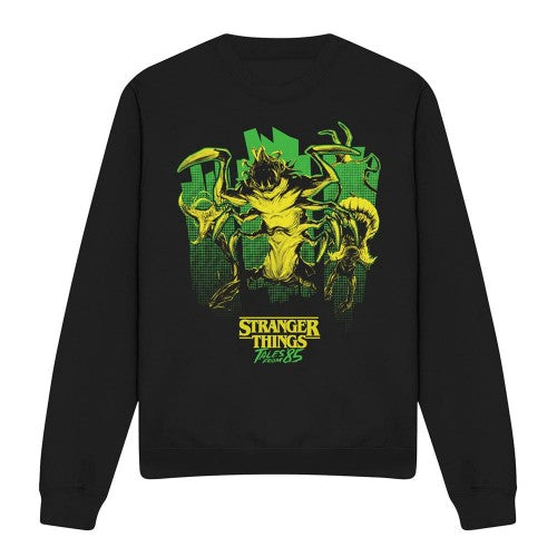 Front - Stranger Things: Tales from ´85 Unisex Adult Monster Plants Long-Sleeved Sweatshirt