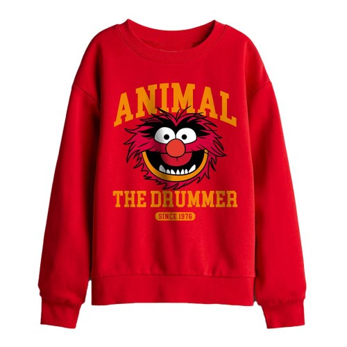 Front - The Muppets Childrens/Kids The Drummer Animal Collegic Sweatshirt