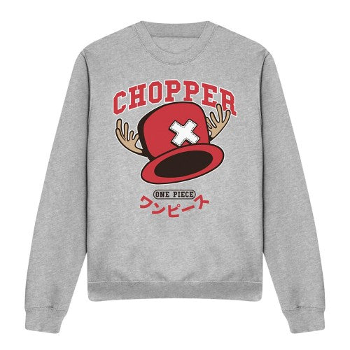 Front - One Piece Unisex Adult Tony Tony Chopper Collegic Long-Sleeved Sweatshirt