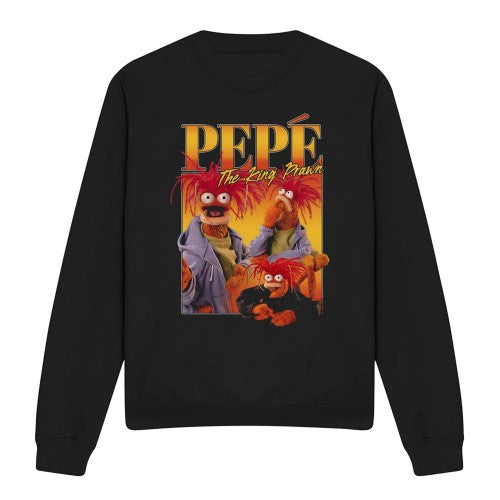 Front - The Muppets Unisex Adult Pepe Homage Sweatshirt