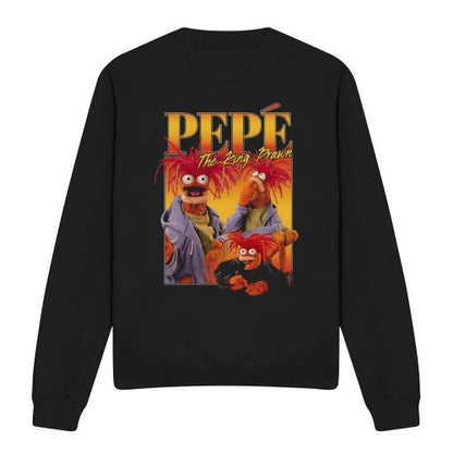 Front - The Muppets Unisex Adult Pepe Homage Sweatshirt