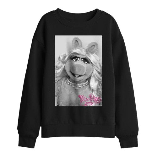 Front - The Muppets Childrens/Kids Miss Piggy Signature Sweatshirt