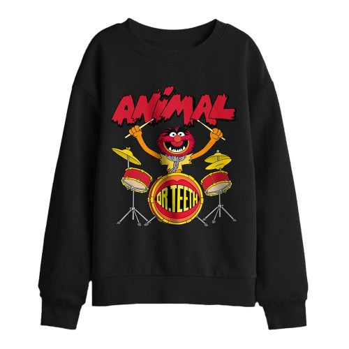 Front - The Muppets Childrens/Kids Animal Drum Sweatshirt