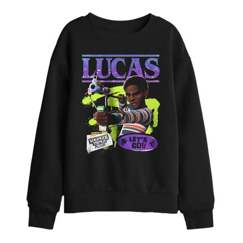 Front - Stranger Things: Tales from ´85 Childrens/Kids Lucas Sweatshirt