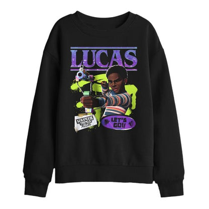 Front - Stranger Things: Tales from ´85 Childrens/Kids Lucas Sweatshirt